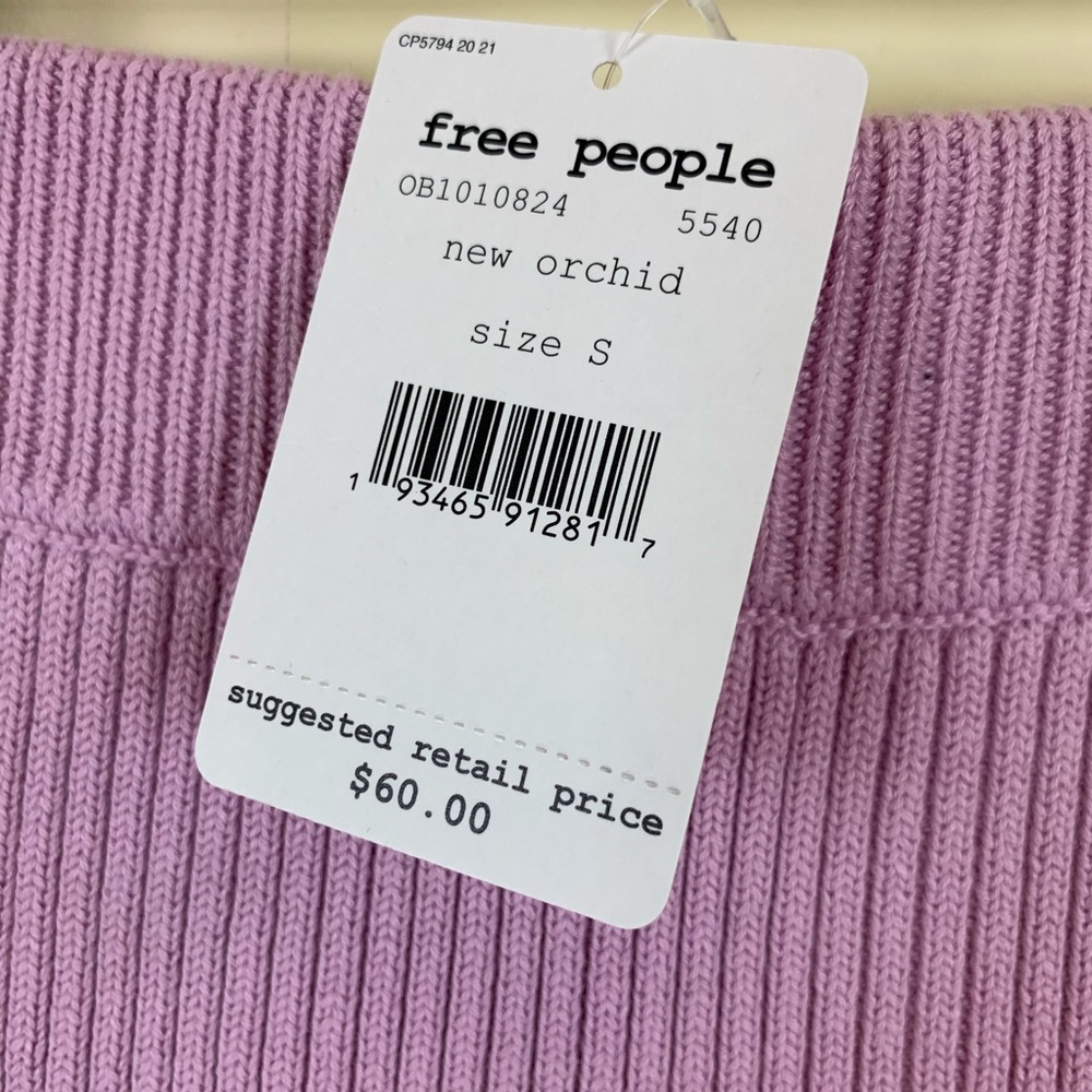 Free People Purple Solid Gold Skirt - Picture 6 of 7